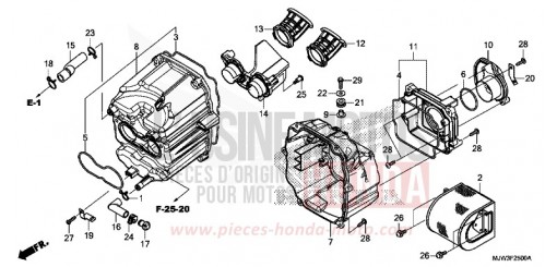FILTRE A AIR CB500XAG de 2016